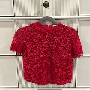 Zara Red Blouse Size S